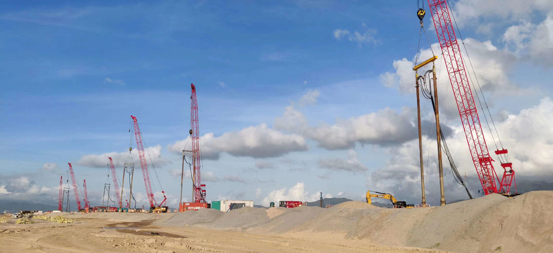 সেকশন C3206 হংকং নং 3 এয়ারক্রাফ্ট রানওয়ে প্রকল্পের জন্য 1450rpm ভাইব্রোফ্লোটেশন কমপ্যাকশন চিকিত্সা